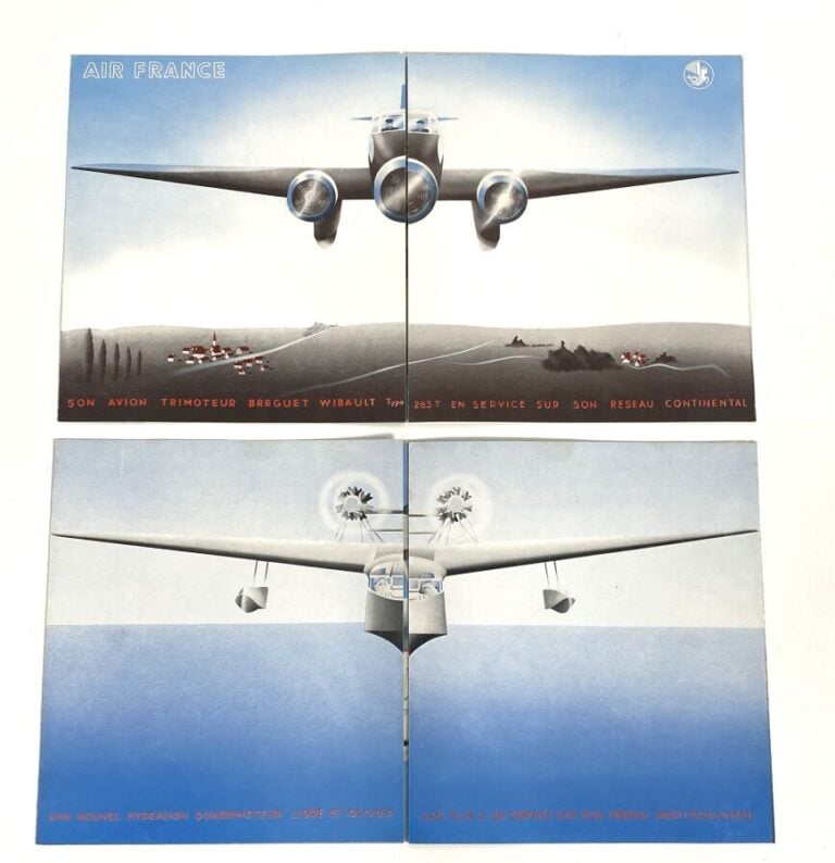 ( 310 à 311) 4 plaquettes originales publicitaires AF en couleur de 1935 /1935…