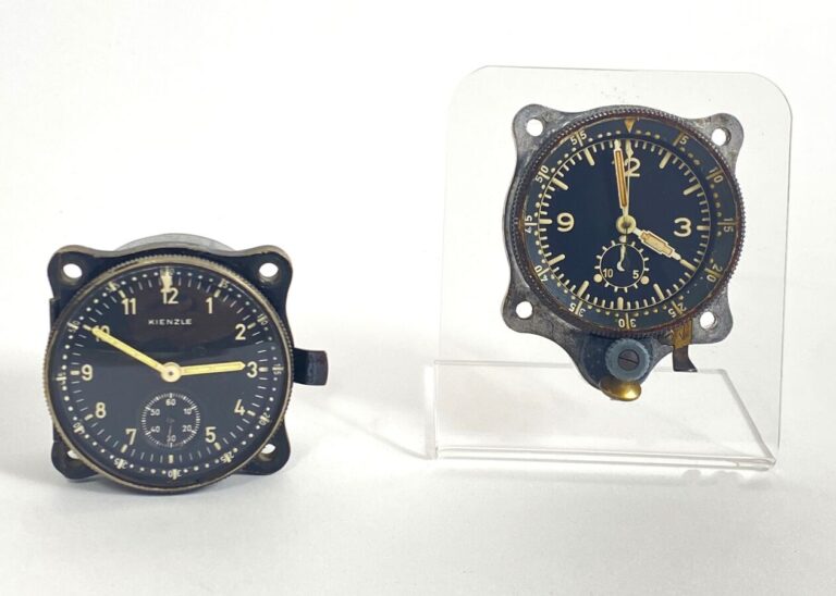 (4/5) 2 montres de bord : Jughans de FW 190 et Kienzle de Ju 52 de 1935/40