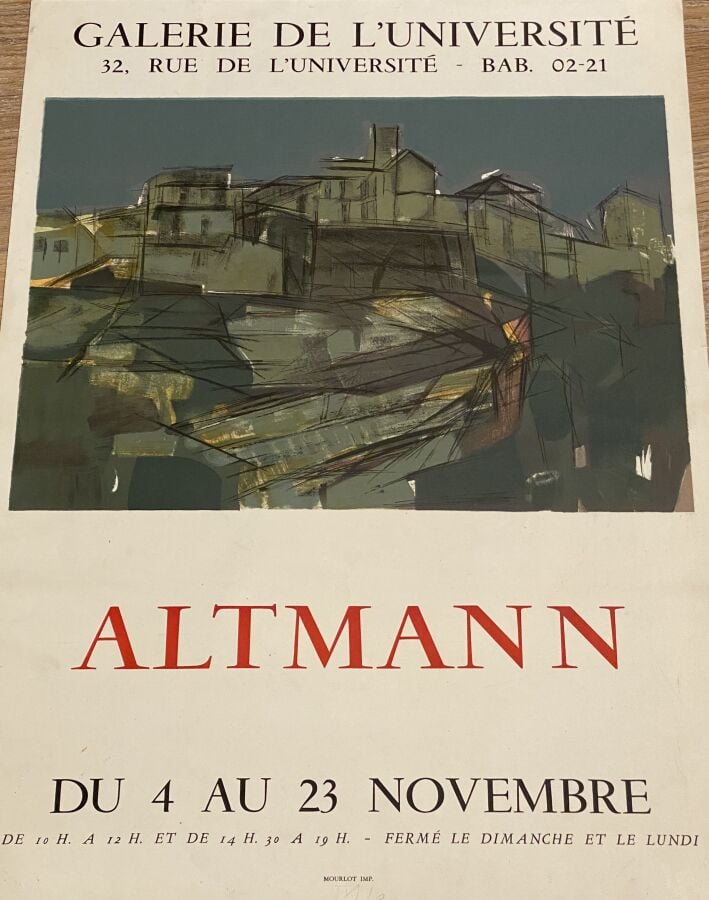 Alexandre ALTMANN (1885-1950) 01151) - Exposition Galerie de l'université, Pari…