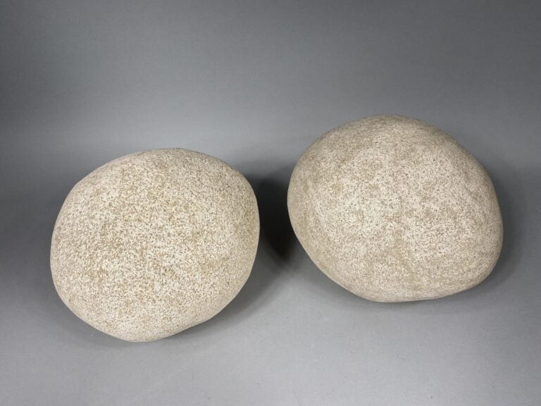 André CAZENAVE (1928-2003), attribué à - Paire de lampes en fibre de verre et p…