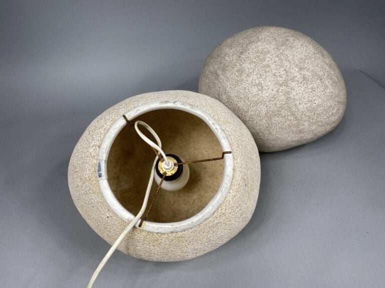 André CAZENAVE (1928-2003), attribué à - Paire de lampes en fibre de verre et p…
