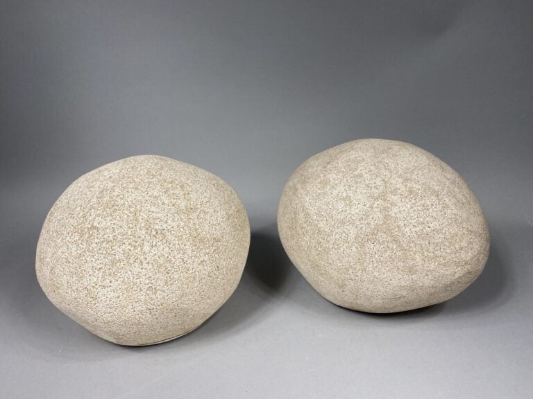 André CAZENAVE (1928-2003), attribué à - Paire de lampes en fibre de verre et p…