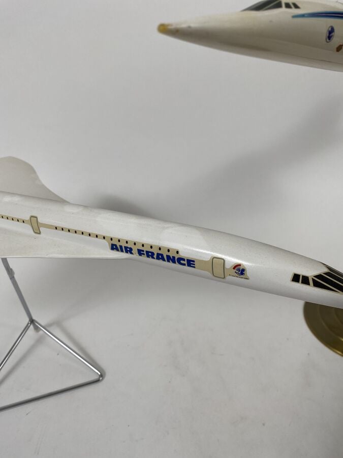 BAC Aérospatiale Concorde Air France F-BVFA au 1/100ème en plastique réalisée p…