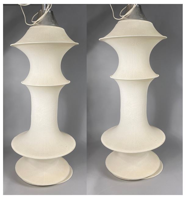 Bruno MURANI (1907-1998) Designer & Danese MILANO Éditeur - Paire de suspension…