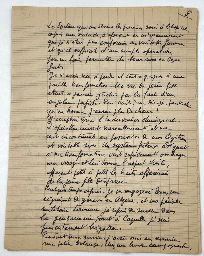 CAMI. - Manuscrit autographe signé, Quand j'étais jeune fille (Mémoires d'un ge…
