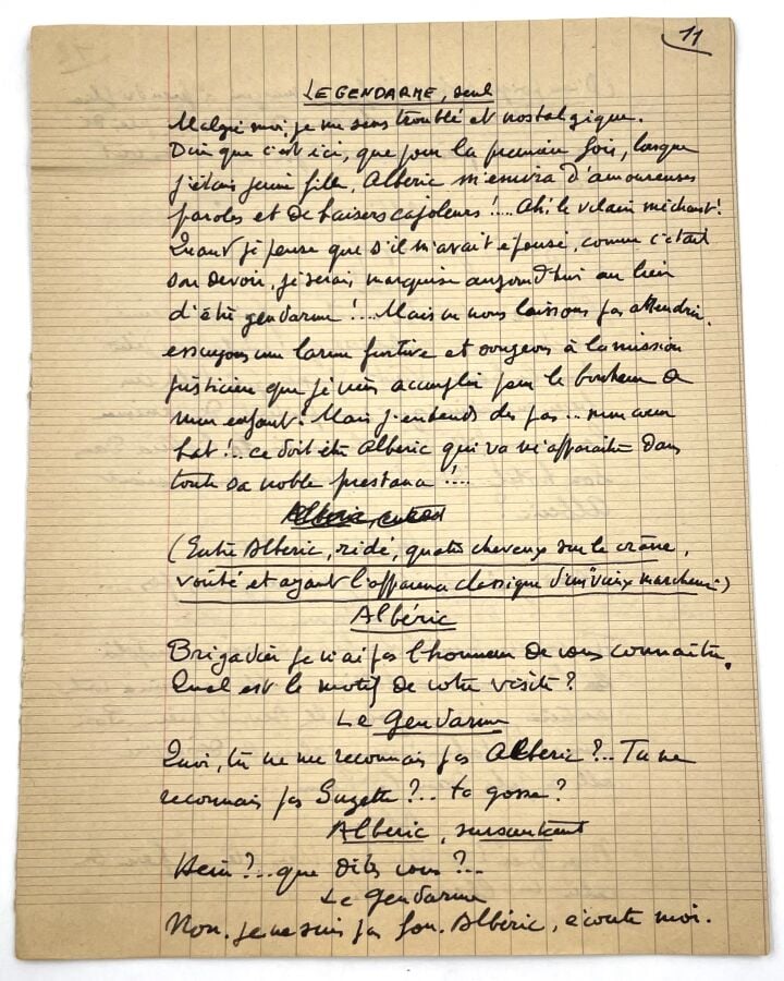 CAMI. - Manuscrit autographe signé, Quand j'étais jeune fille (Mémoires d'un ge…