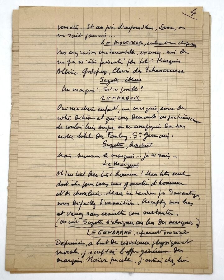 CAMI. - Manuscrit autographe signé, Quand j'étais jeune fille (Mémoires d'un ge…
