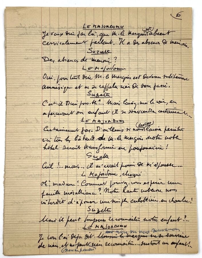 CAMI. - Manuscrit autographe signé, Quand j'étais jeune fille (Mémoires d'un ge…