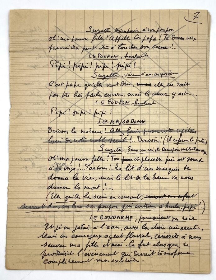 CAMI. - Manuscrit autographe signé, Quand j'étais jeune fille (Mémoires d'un ge…