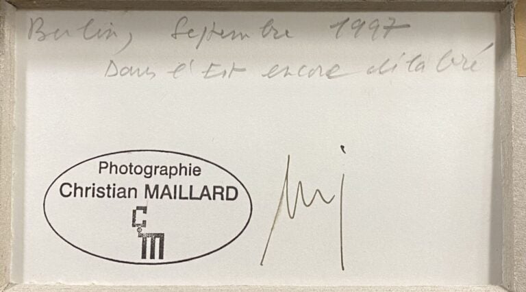 Christian MAILLARD (XX-XXIe) - Berlin, Septembre 1997 dans l'Est encore délabré…