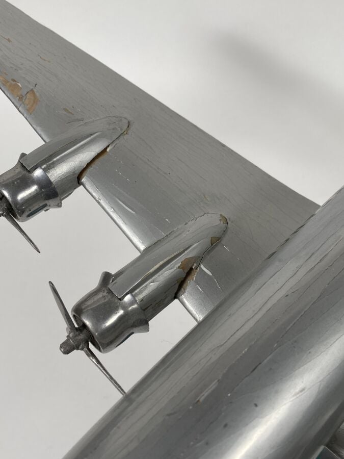 Douglas DC4 Air France F-BBDO, 1/50ème, fabrication MEE vers 1946 en boi et mét…