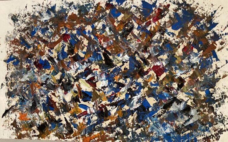 ÉCOLE DU XXème SIÈCLE (01151 - Composition abstraite, 1961 - Huile sur papier,…