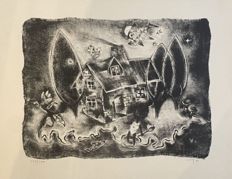 Ensemble de lithographies, gravures, impressions divers comprenant des composit…