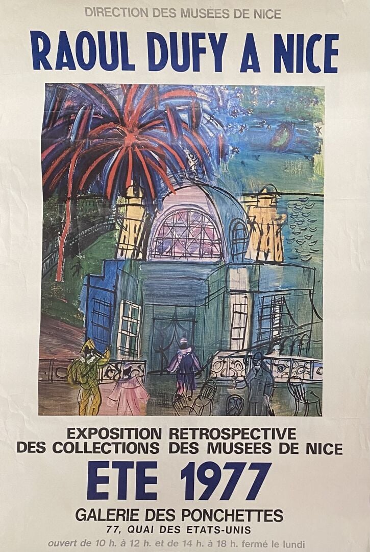 Ensemble de quatre affiches comprenant : - - ERTE, Les arts déco - - HILAIRE, p…