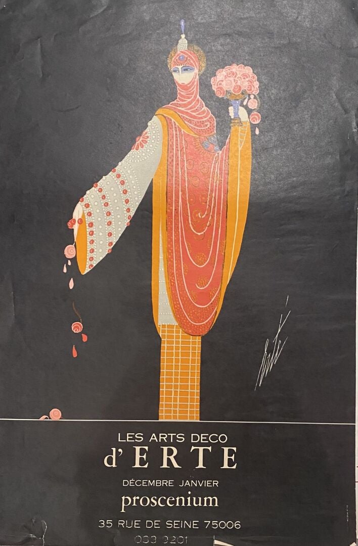 Ensemble de quatre affiches comprenant : - - ERTE, Les arts déco - - HILAIRE, p…