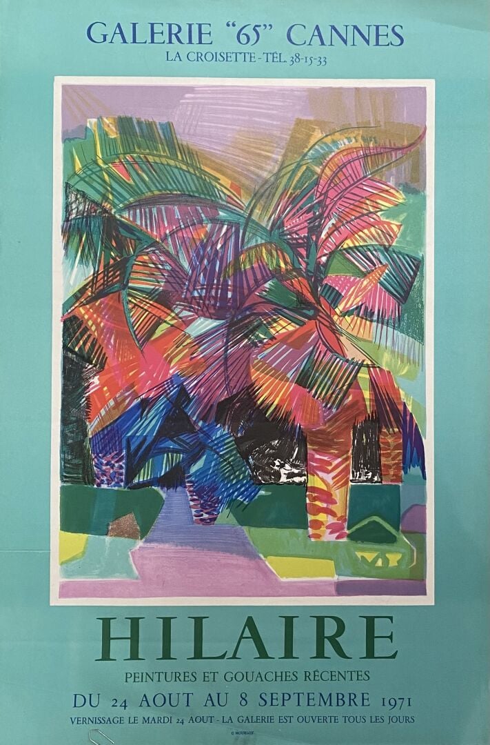 Ensemble de quatre affiches comprenant : - - ERTE, Les arts déco - - HILAIRE, p…