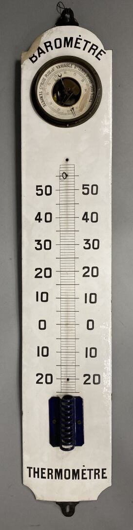 Ensemble de thermomètres publicitaires en tôle comprenant : - - Arquebuse de l'…