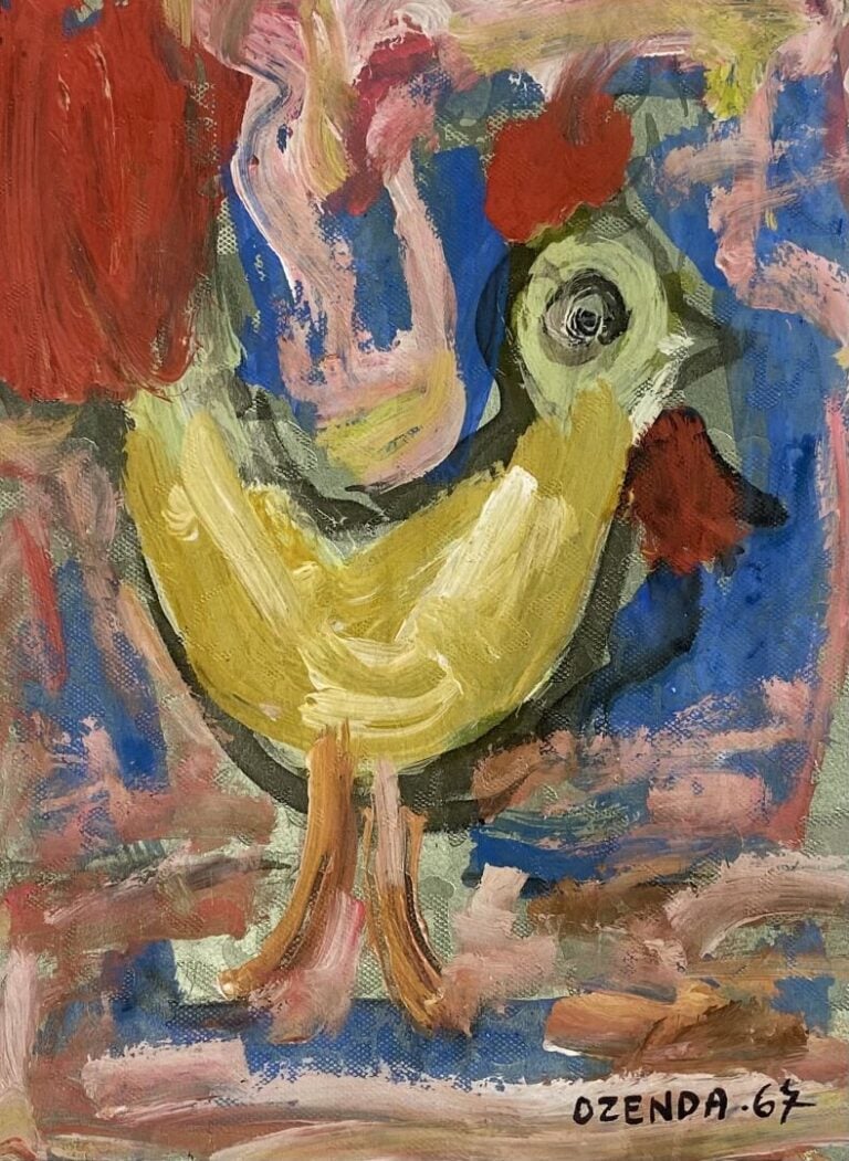 François OZENDA (1923-1976) - Ensemble d'une quarantaine de peintures et dessin…