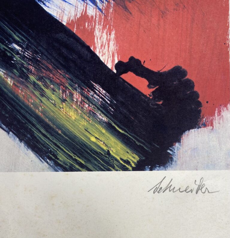 Gérard SCHNEIDER (1896-1986) - Composition abstraite, 1978 - Lithographie - Sig…