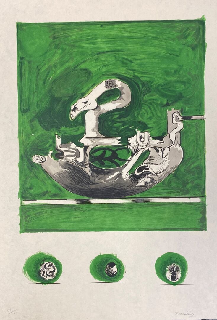 Graham Vivian SUTHERLAND (1903-1980) - Composition (Forme en Cygne) et Composit…