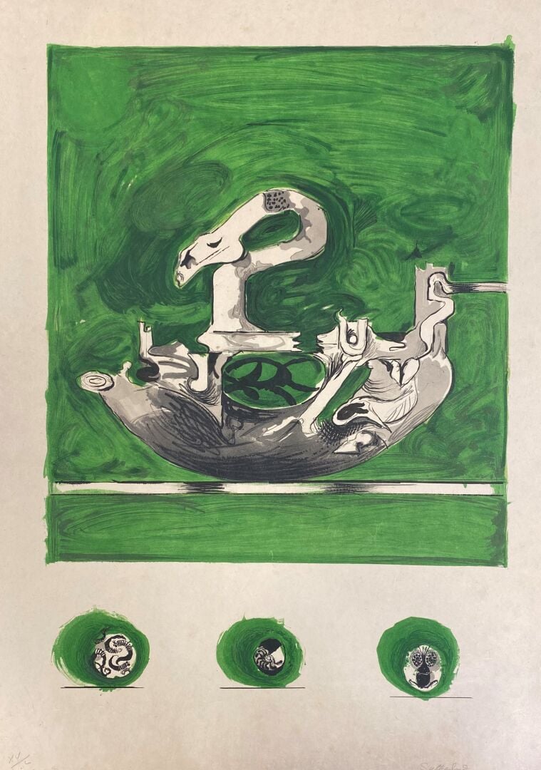 Graham Vivian SUTHERLAND (1903-1980) - Composition (Forme en Cygne) et Composit…