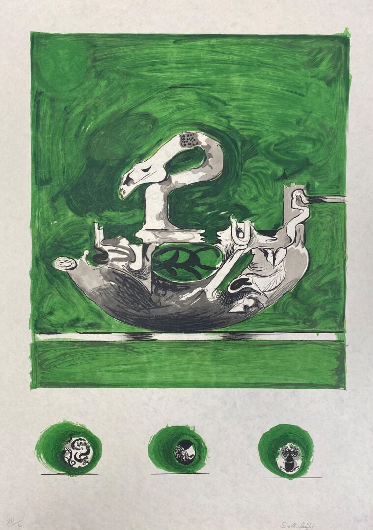 Graham Vivian SUTHERLAND (1903-1980) - Composition (Forme en Cygne) et Composit…