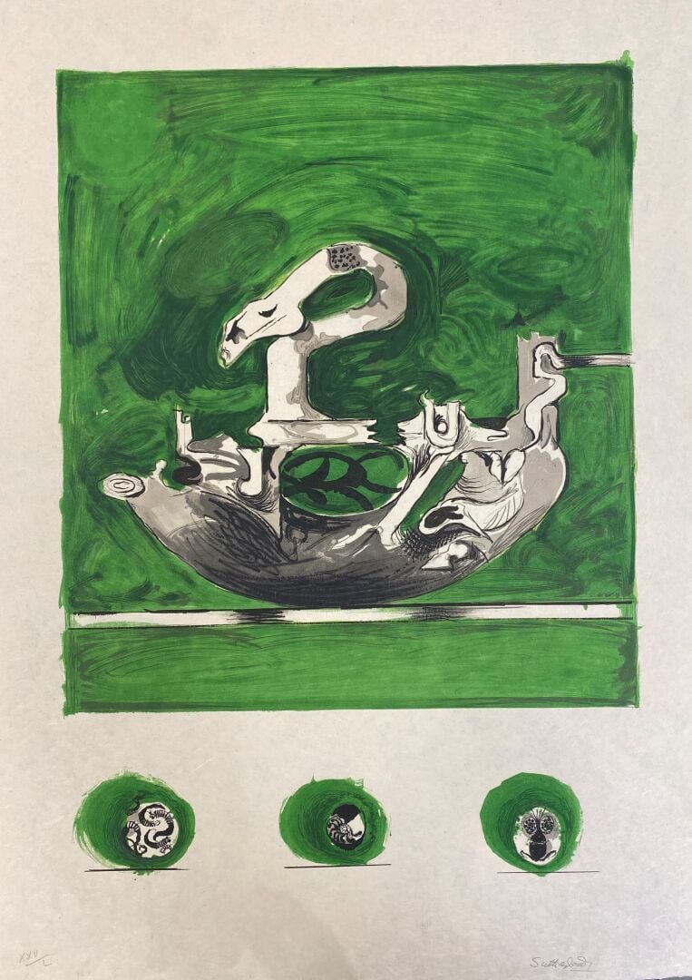 Graham Vivian SUTHERLAND (1903-1980) - Composition (Forme en Cygne) et Composit…