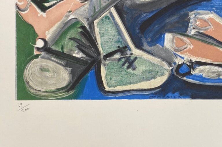 Henri DESCHAMPS (XXe) - Femme et enfant d'après Pablo PICASSO - Lithographie en…