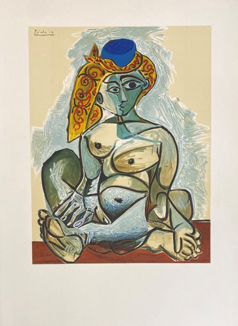 Henri DESCHAMPS (XXe) - Femme et enfant d'après Pablo PICASSO - Lithographie en…