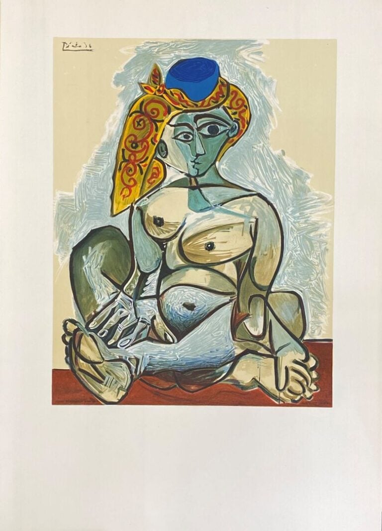 Henri DESCHAMPS (XXe) - Femme et enfant d'après Pablo PICASSO - Lithographie en…