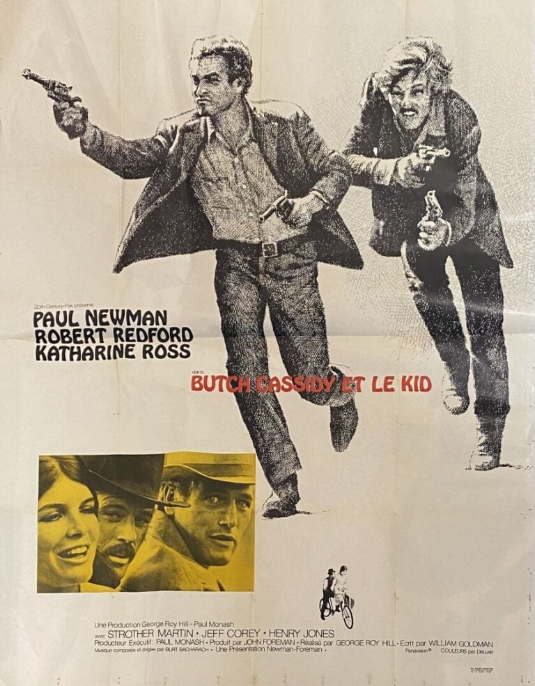 Important lot d'environ 13 affiches de cinéma et reproductions comprenant : La…