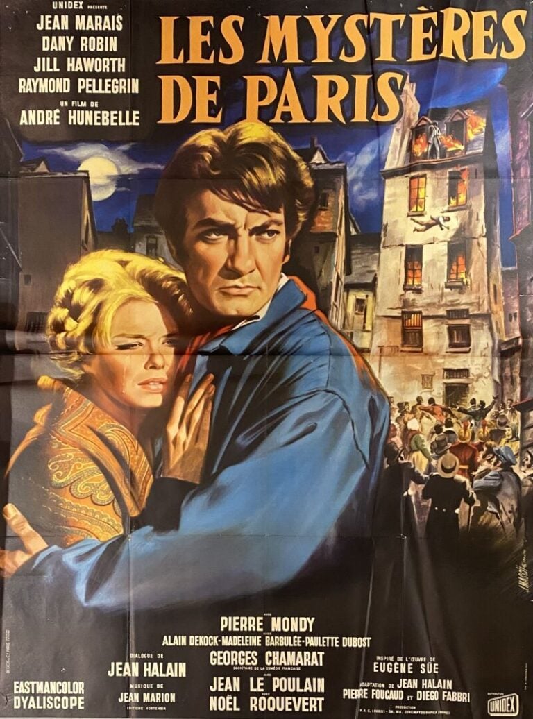 Important lot d'environ 20 affiches de cinéma et reproductions comprenant : Mon…