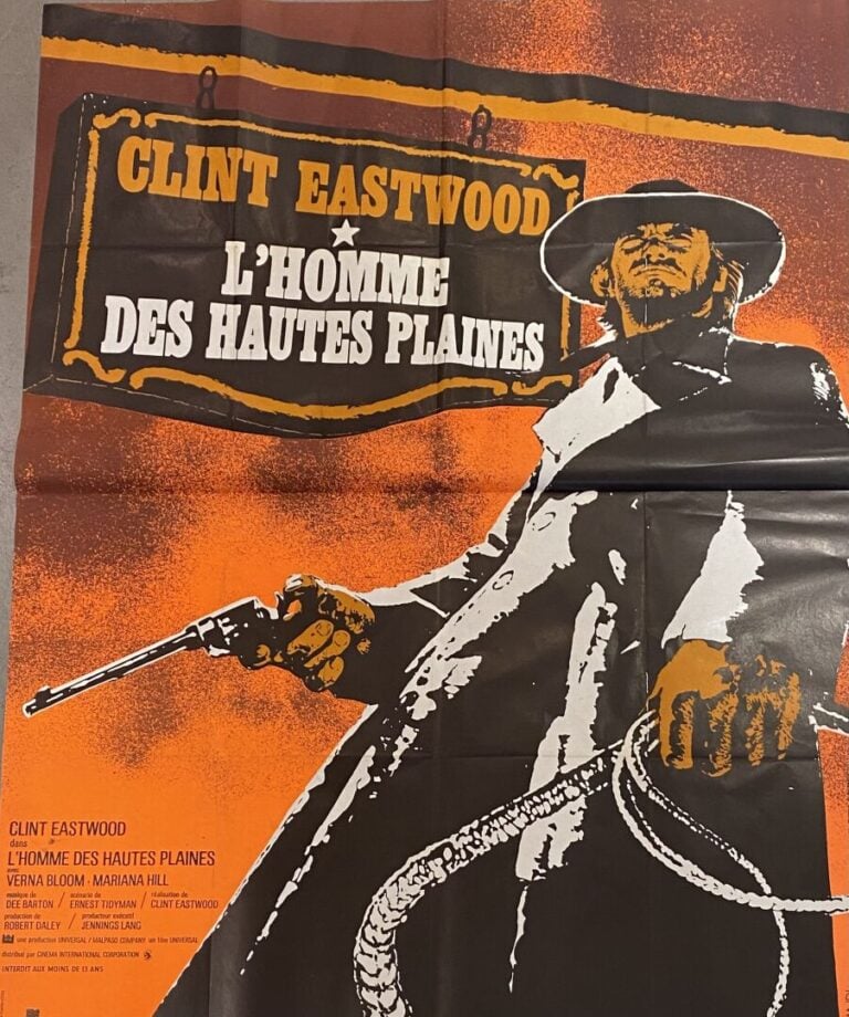 Important lot d'environ 23 affiches de cinéma et reproductions comprenant : Le…