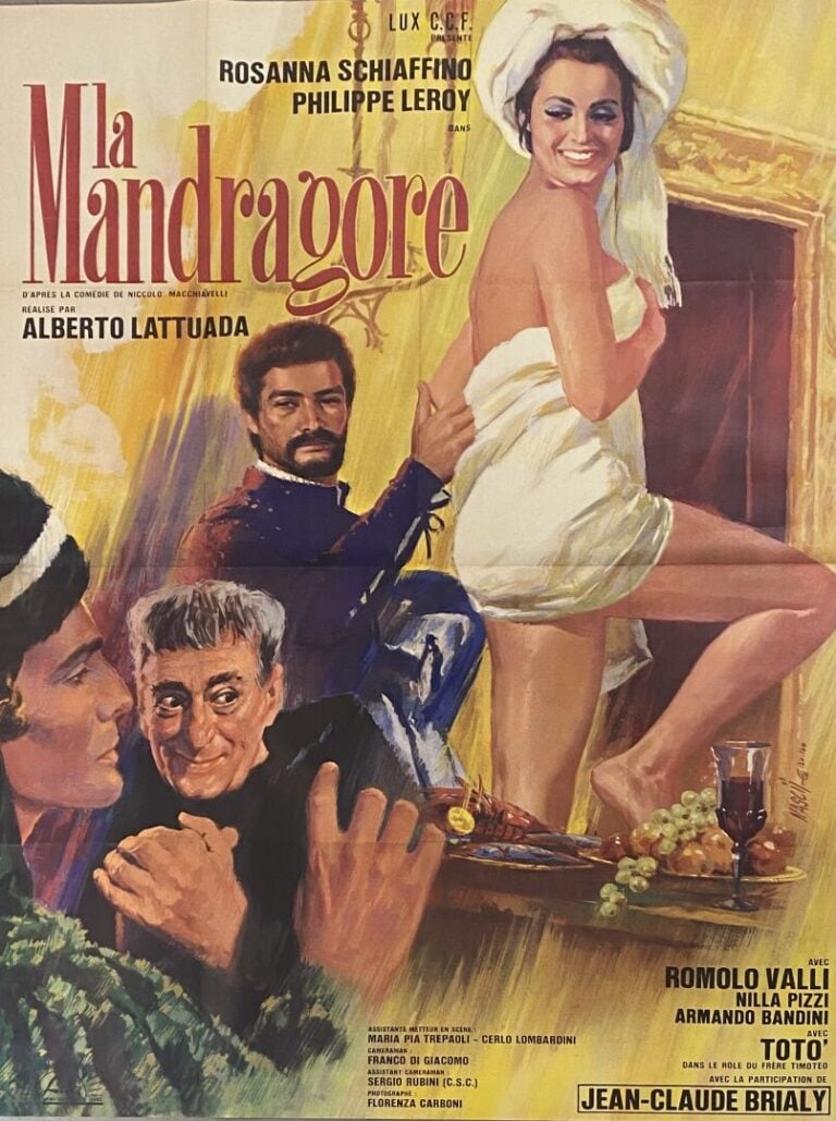 Important lot d'environ 23 affiches de cinéma et reproductions comprenant : Le…