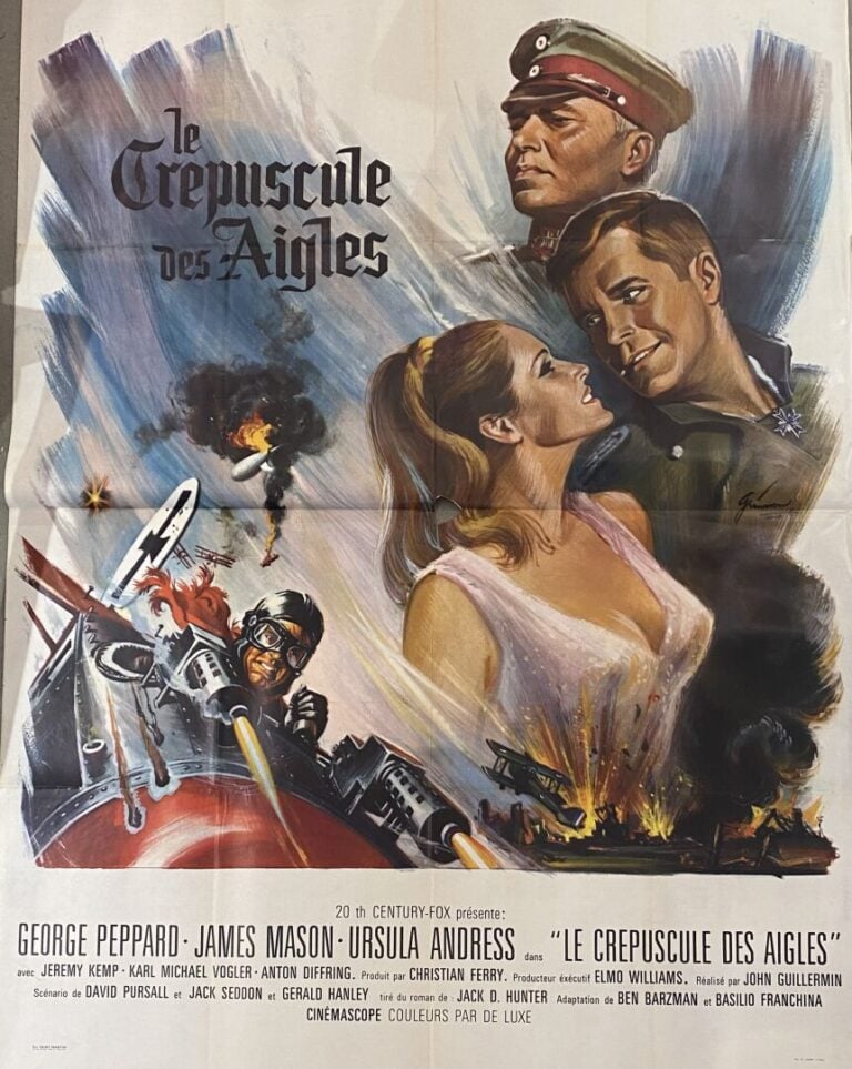 Important lot d'environ 24 affiches de cinéma et reproductions comprenant : La…
