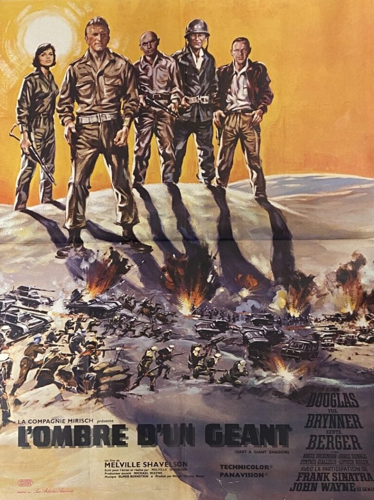 Important lot d'environ 24 affiches de cinéma et reproductions comprenant : La…