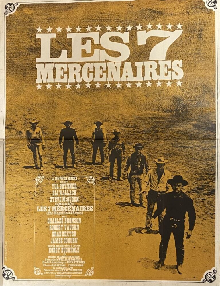 Important lot d'environ 24 affiches de cinéma et reproductions comprenant : La…