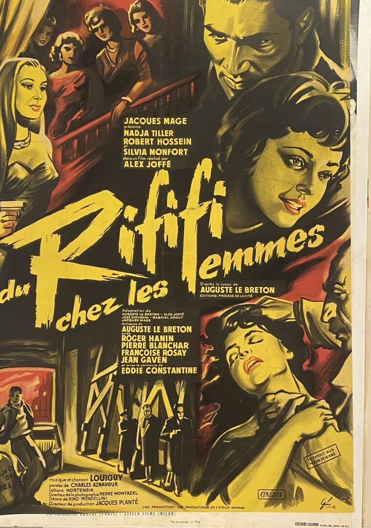 Important lot d'environ 78 affiches de cinéma et reproduction comprenant : Jour…