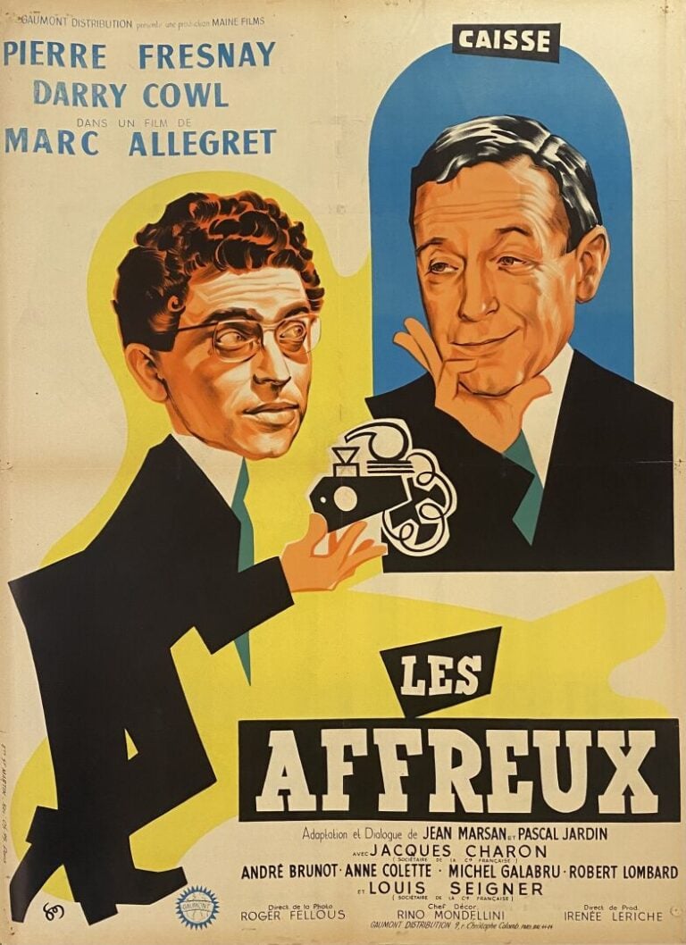 Important lot d'environ 78 affiches de cinéma et reproduction comprenant : Jour…