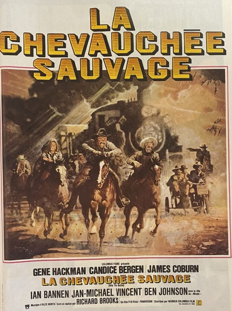 Important lot d'environ 78 affiches de cinéma et reproduction comprenant : Jour…