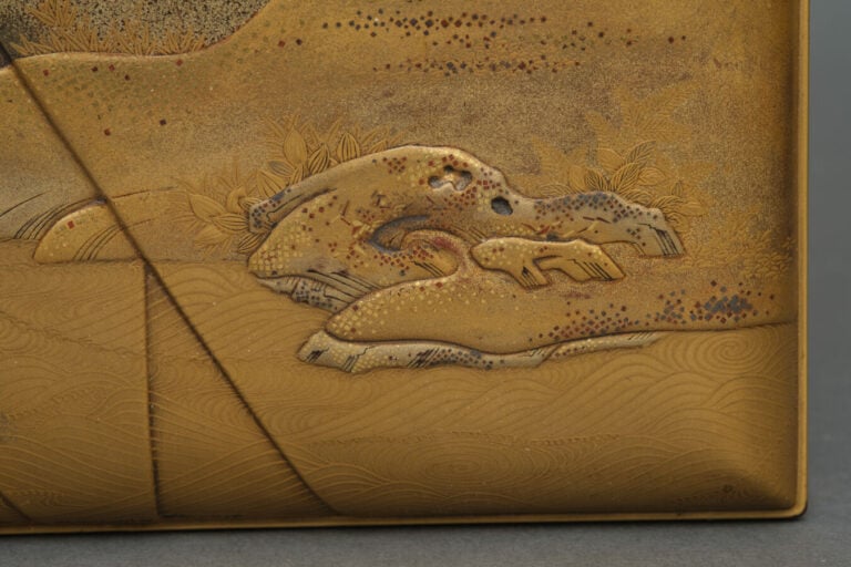 JAPON - XXème siècle - Boîte Tebako quadripode (boîte pour accessoires personne…