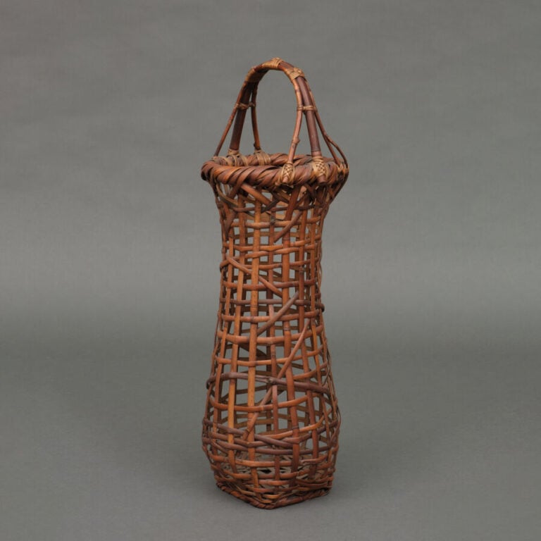 JAPON - XXème siècle - Grand Panier pour arrangement floral Ikebana , en bambou…