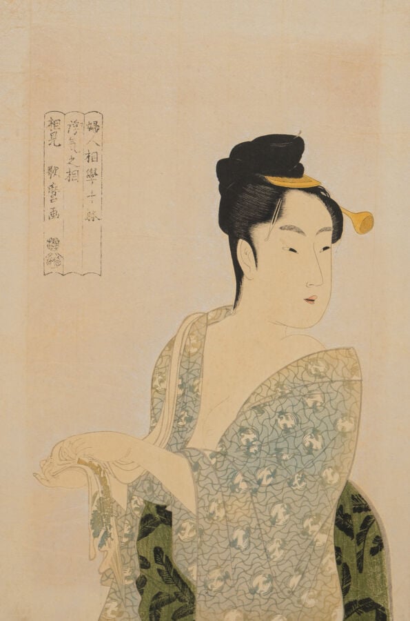 JAPON - XXème siècle. - Paravent à six panneaux, garni de neuf gravures sur boi…