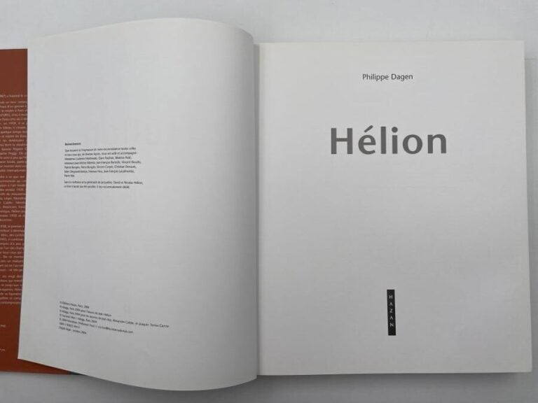 JEAN HELION - Philippe Dagen, Helion, Hazan, Paris, 2004, in-4