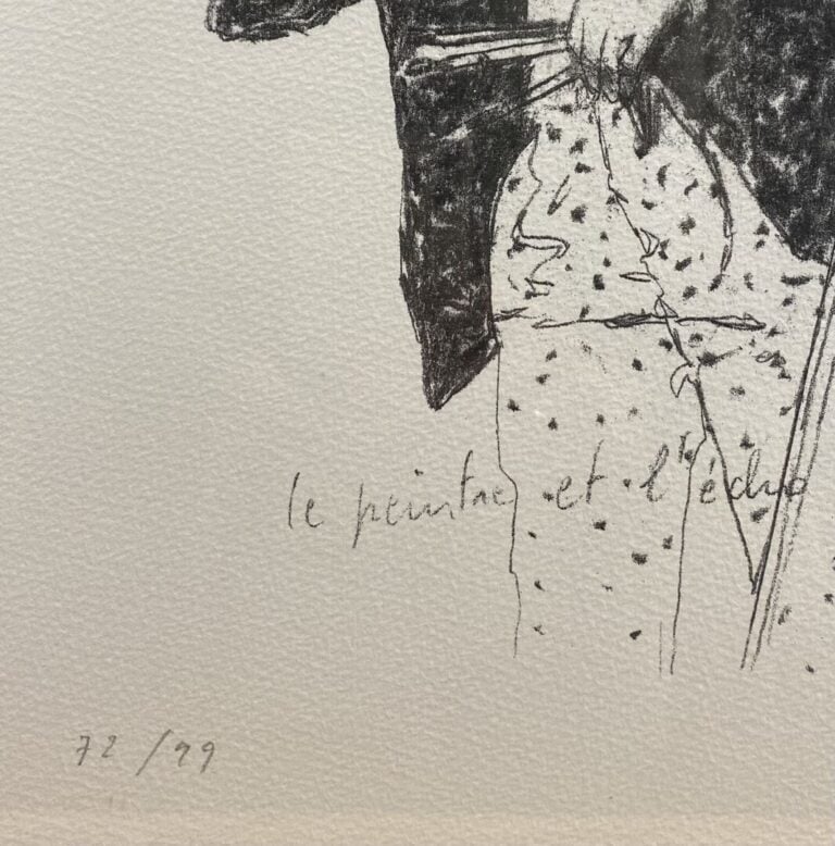 Jean LE GAC (1928-2005) - Le peintre et l'écho - Sérigraphie sur papier Arches…