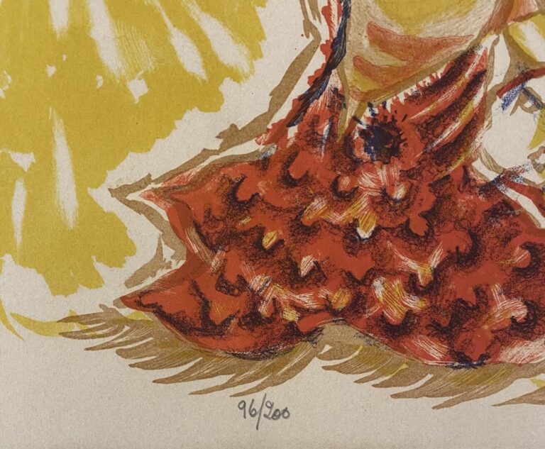 Jean LURÇAT (1892-1966) - Homme poisson - Lithographie en couleurs - Signée au…
