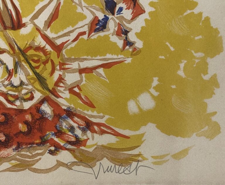 Jean LURÇAT (1892-1966) - Homme poisson - Lithographie en couleurs - Signée au…
