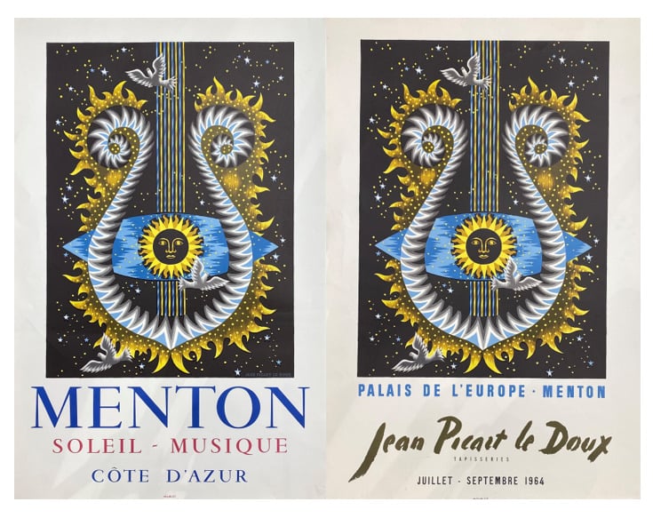 Jean PICART LE DOUX (1902-1982), d'après - Menton Soleil Musique Côte d'Azur et…