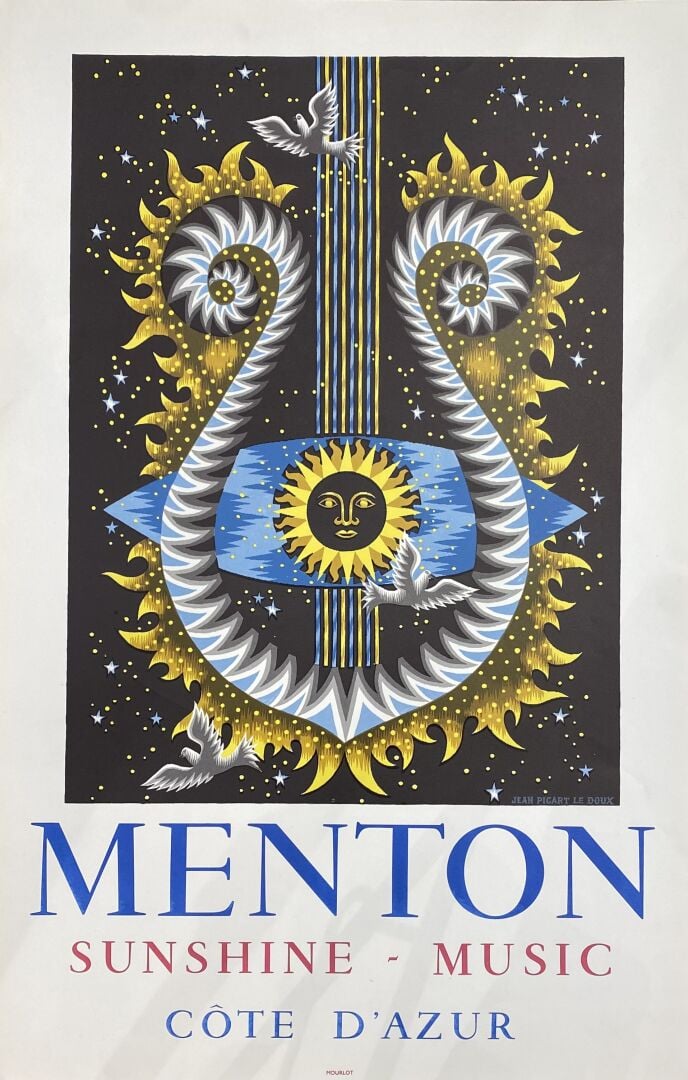 Jean PICART LE DOUX (1902-1982), d'après - Menton Soleil Musique Côte d'Azur et…