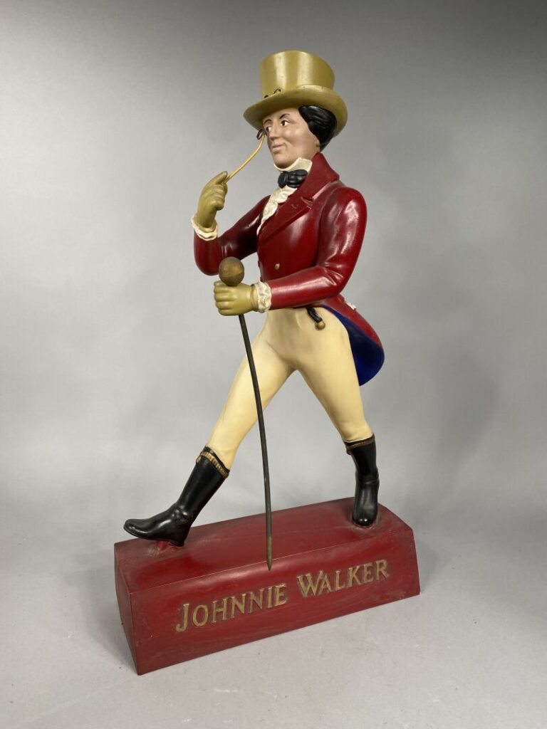 Johnnie WALKER - Sujet publicitaire en matière composite représentant une homme…